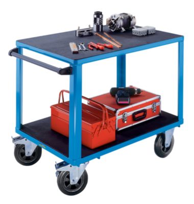 Montagewagen, 500 kg Tragf&auml;higkeit - 2 Ladefl&auml;chen aus Kunststoff Ladefl&auml;chen-LxB 1050 x 7 Preisvergleich