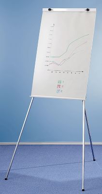 Flip-Chart - h&ouml;henverstellbar mit Teleskopbeinen R&uuml;ckplatte BxH 700 x 1000 mm, ab 3 Stk Preisvergleich