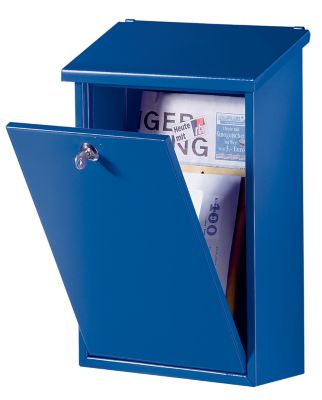 no name Standard-Briefkasten - Stahlblech, pulverbeschichtet anthrazit RAL 7016