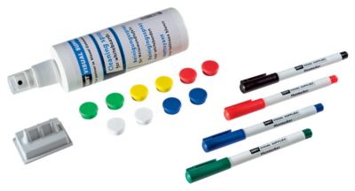 Zubeh&ouml;rset - f&uuml;r Whiteboards 10 Magnete, 4 Marker, 1 Trockenwischer, 1 Reiniger Preisvergleich