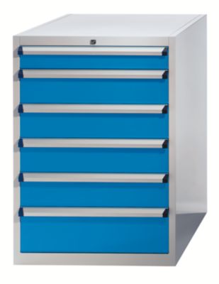 no name Schubladenschrank - HxBxT 1000 x 717 x 725 mm Schubladen 1 x 100, 4 x 150, 1 x 200 mm