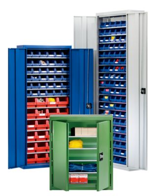 Materialschrank aus Stahlblech - H&ouml;he 1575 mm resedagr&uuml;n RAL 6011, 9 B&ouml;den Preisvergleich