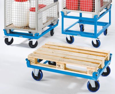 Fahrgestell Stahlrahmen - Tragf&auml;higkeit 500 kg Ladefl&auml;che 1210 x 1010 mm, Ladeh&ouml;he 280 mm Preisvergleich