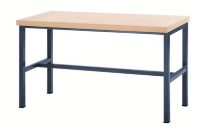 no name Werkbank mit MDF-Platte - mit Querstrebe, ohne Unterbau HxBxT 840 x 1500 x 700 mm