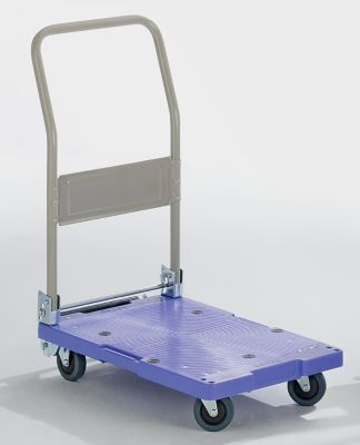 no name Plattformwagen - mit klappbarem Schiebeb&uuml;gel Tragf&auml;higkeit 300 kg