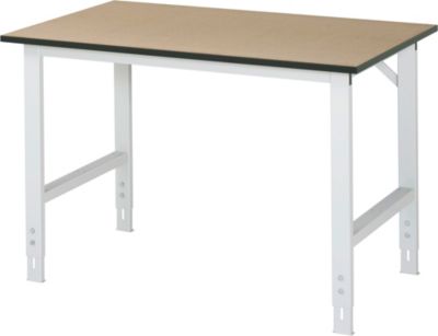 Arbeitstisch, h&ouml;henverstellbar - 760 - 1080 mm, MDF-Platte BxT 1250 x 800 mm, Untergestell Preisvergleich