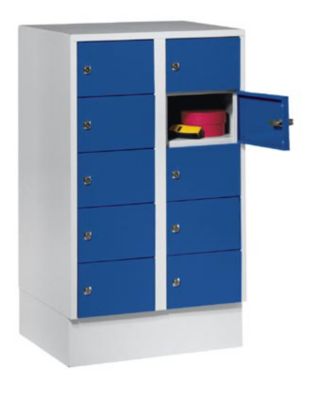 Kleingefachschrank, lichte T&uuml;r&ouml;ffnungen BxH 230 x 130 mm - 10 F&auml;cher, HxB 965 x 600 mm T&uuml;r Preisvergleich