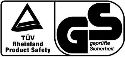 <B>Geprüfte Sicherheit</B><br/>Hierbei handelt es sich um ein Prüfzeichen. GS steht für geprüfte Sicherheit.