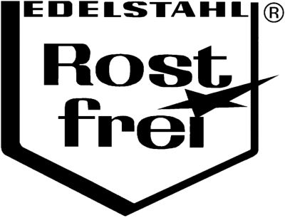 <B>Edelstahl - rostfrei</B><br/>Diese Artikel werden aus Edelstahl hergestellt.