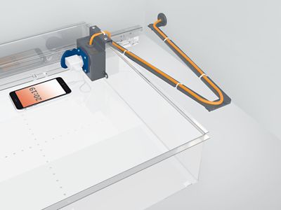 KLW Lutz Schubladenschrank mit Steckdose | HxBxT 1000 x 725 x 750 mm