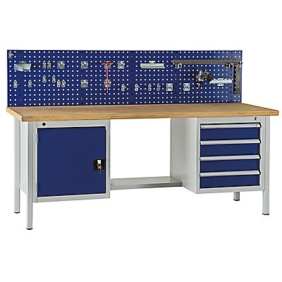 Werktisch Werkbank Arbeitstisch mit Multiplexplatte 1.500 x 700 x 800mm LxTxH 
