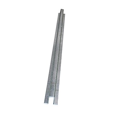 Pièce de jonction pour cuve plate extra-basse en acier - largeur 55 mm, galvanisé - longueur 1350 mm