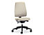 Bürodrehstuhl GOAL | Harte Rollen | Schwarz-Beige | Sitztiefe 410 mm | interstuhl