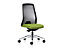 Bürodrehstuhl  EVERY | Harte Rollen | Silber -Gelbgrün | Sitzhöhe 430 mm | interstuhl