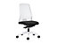 Bürodrehstuhl  EVERY | Weiß | Harte Rollen | Eisengrau | Sitzhöhe 430 mm | interstuhl