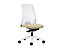 Bürodrehstuhl  EVERY | Weiß | Weiche Rollen | Graphitschwarz | Sitzhöhe 430 mm | interstuhl