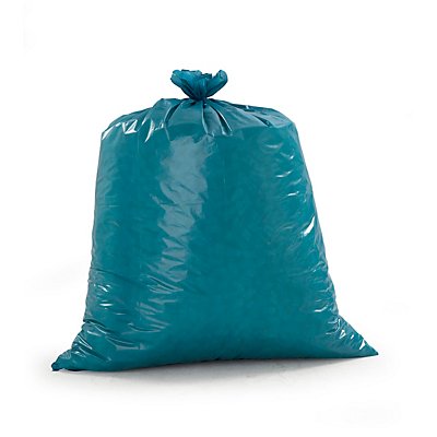 Sacs-poubelle - en polyéthylène, capacité 120 l - lot de 250, bleu