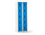 QUIPO Schließfachschrank mit Drehriegel für Vorhängeschloss, 10 Fächer - HxBxT 1800 x 600 x 500 mm, Korpusfarbe lichtgrau
