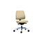 Bürodrehstuhl GOAL | Weiche Rollen | Silber-Beige | Sitztiefe 410 mm | interstuhl