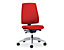 Bürodrehstuhl GOAL | Harte Rollen | Brillantsilber-Enzianblau | Sitzhöhe 410 mm | interstuhl