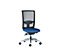 Bürodrehstuhl GOAL AIR | Harte Rollen | Silber-Graphitschwarz | Sitzhöhe 390 mm | interstuhl