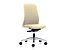 Bürodrehstuhl  EVERY | Chillback-Rückenlehne weiß | Weiche Rollen | Silber -Feuerrot | Sitzhöhe 430 mm | interstuhl