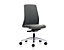 Bürodrehstuhl  EVERY | Chillback-Rückenlehne weiß | Weiche Rollen | Silber -Feuerrot | Sitzhöhe 430 mm | interstuhl