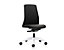 Bürodrehstuhl  EVERY | Chillback-Rückenlehne | Harte Rollen | Weiß -Eisengrau | Sitzhöhe 430 mm | interstuhl