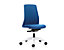 Bürodrehstuhl  EVERY | Chillback-Rückenlehne | Harte Rollen | Weiß -Eisengrau | Sitzhöhe 430 mm | interstuhl