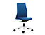 Bürodrehstuhl  EVERY | Chillback-Rückenlehne | Weiche Rollen | Weiß -Eisengrau | Sitzhöhe 430 mm | interstuhl