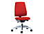 Bürodrehstuhl GOAL | Harte Rollen | Silber-Enzianblau | Sitzhöhe 410 mm | interstuhl