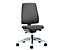 Bürodrehstuhl GOAL | Harte Rollen | Silber-Enzianblau | Sitzhöhe 410 mm | interstuhl