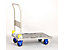 PRESTAR – Chariot plate-forme en plastique PRESTAR - avec barre de poussée rabattable