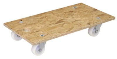 WAGNER Transportroller aus OSB-Platte, VE 2 Stk, rechteckig, LxBxH 575 x 300 x 110 mm 
