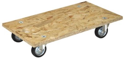 WAGNER Transportroller aus OSB-Platte, VE 2 Stk, rechteckig, LxBxH 575 x 300 x 110 mm 