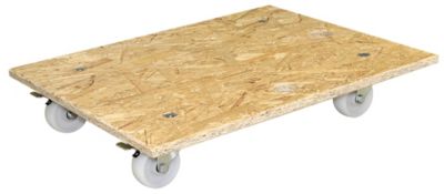 WAGNER Transportroller aus OSB-Platte, VE 2 Stk, rechteckig, LxBxH 575 x 300 x 110 mm 