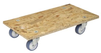 WAGNER Transportroller aus OSB-Platte, VE 2 Stk, rechteckig, LxBxH 575 x 300 x 110 mm 
