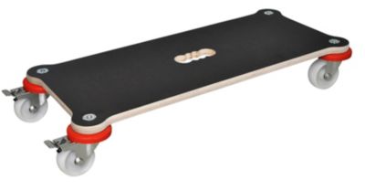 Transportroller aus Filmsiebdruckplatte, rechteckig, LxBxH 330 x 230 x 88 mm, Tragfähigkeit 200 kg 