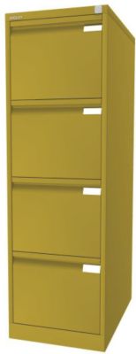 Image of BISLEY Hängeregistraturschrank 1-bahnig - 4 Schübe DIN A4 gelb