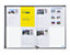 EUROKRAFTpro Schaukasten mit Schiebetüren - Außen-BxHxT 906 x 640 x 50 mm - Metallrückwand