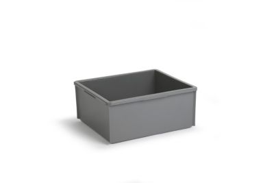 Image of WERIT Stapelkasten aus Polyethylen ohne Verstärkungsrippen - Inhalt 40 l - grau