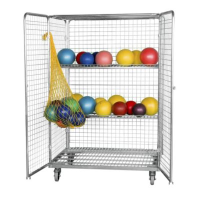 Roll-conteneur en acier, L x l 1200 x 800 mm, 2 côtés, avec barre stabilisatrice