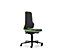NEON Arbeitsdrehstuhl, mit Rollen, Sitzmaterial Integralschaum, Flexband grün 