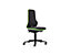 NEON Arbeitsdrehstuhl, mit Rollen, Sitzmaterial Stoff, Flexband grün 