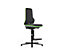 NEON Arbeitsdrehstuhl, mit Aufstiegshilfe, Sitzmaterial Stoff, Flexband grün 