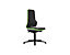 NEON Arbeitsdrehstuhl, Sitzausführung Integralschaumpolster, Flexband grün 