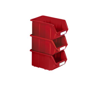 Terry Sichtlagerkasten aus Polypropylen - LxBxH 125 x 113 x 64 mm - grün, VE 30 Stk