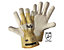 Top-Rindnarbenleder-Handschuhe SAFE, beige / gelb, VE 12 Paar, Größe 10,5