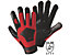 Handschuhe WALLABY - schwarz / rot, VE 10 Paar
