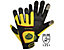 Handschuhe TOUCH SCREEN, schwarz / gelb, 1 Paar, Größe S